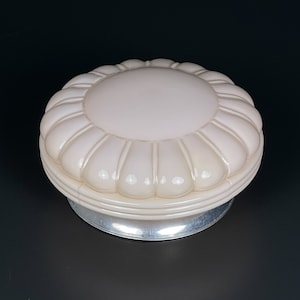 Vintage pink glass ceiling lamp, Italy 1950s, Vintage home decor