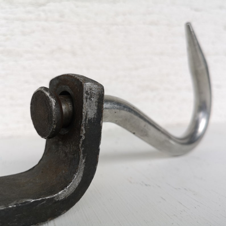 Old Vintage Butchers Hook Iron Steel Kitchen Hanging Hook Etsy