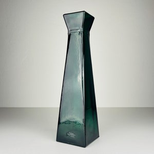 Vintage Vase aus grünem Flaschenglas, Italien, 1980er Jahre
