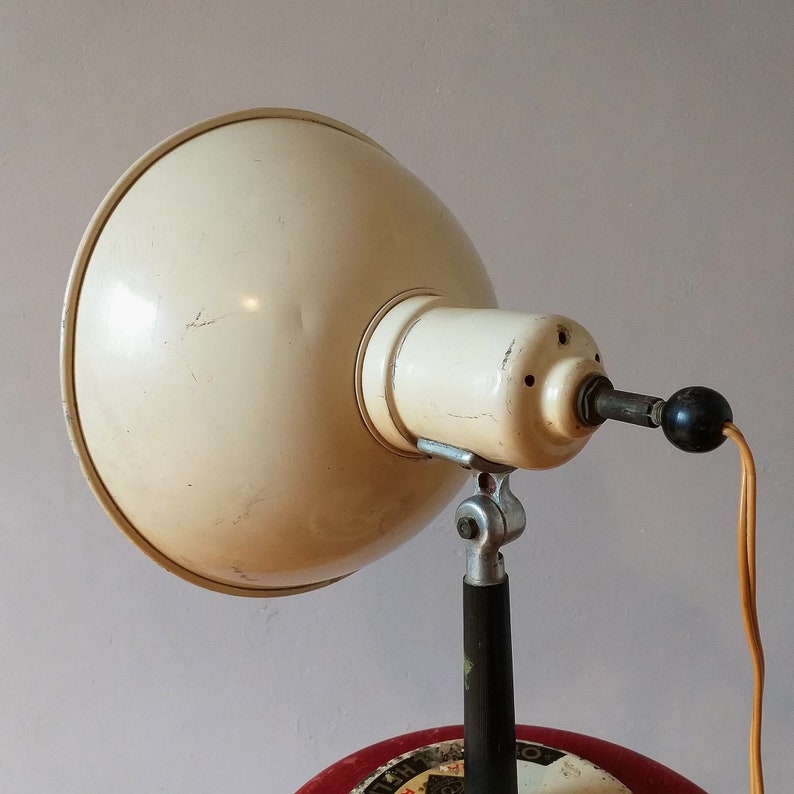 Vintage Medical Table Lamp 1960s Retro Desk Lamp Industrial Style Loft Heliolux Austria image 2