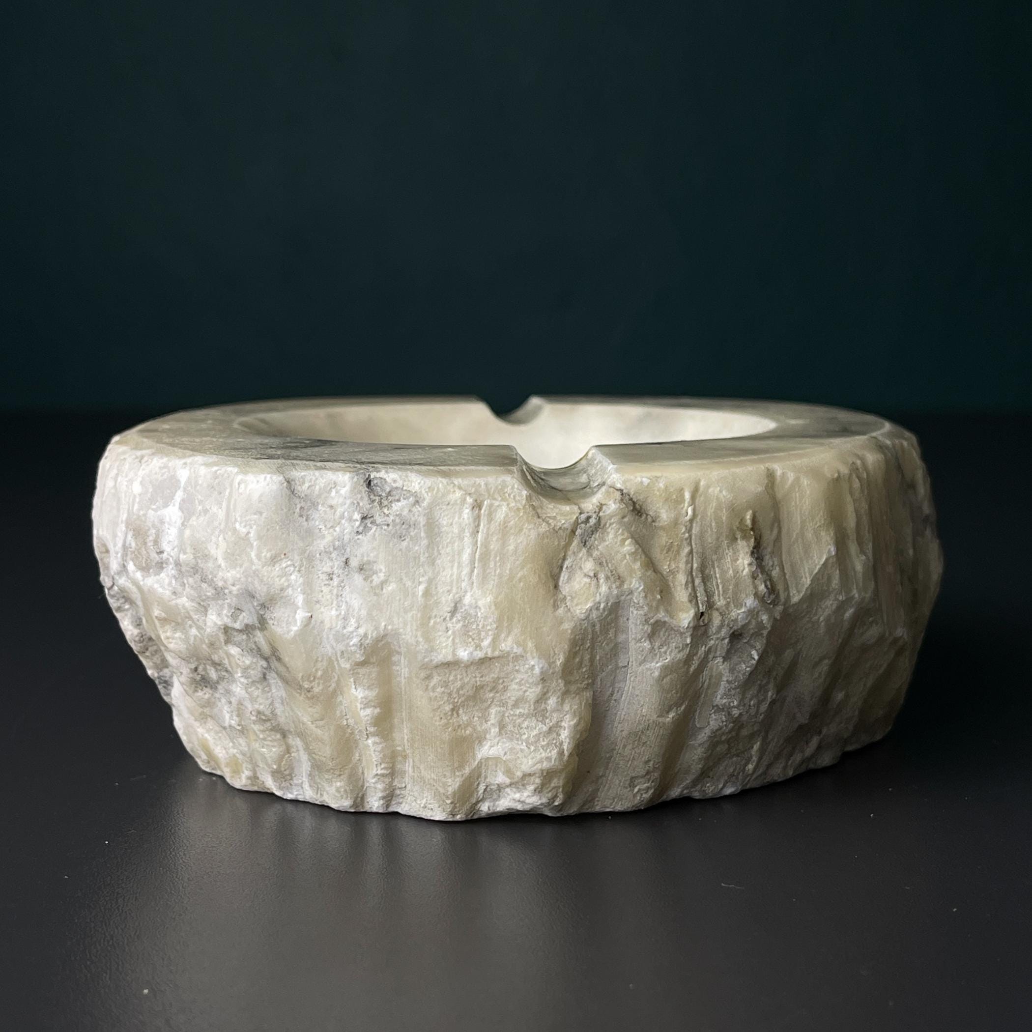 Vintage Alabaster Ashtray, Italy 1960s, Mid-century Italian Modern