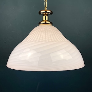 Große Rosa Murano Glas Pendellampe Italien 1970er Jahre Mid-Century Italienische Beleuchtung Vintage Murano Kronleuchter