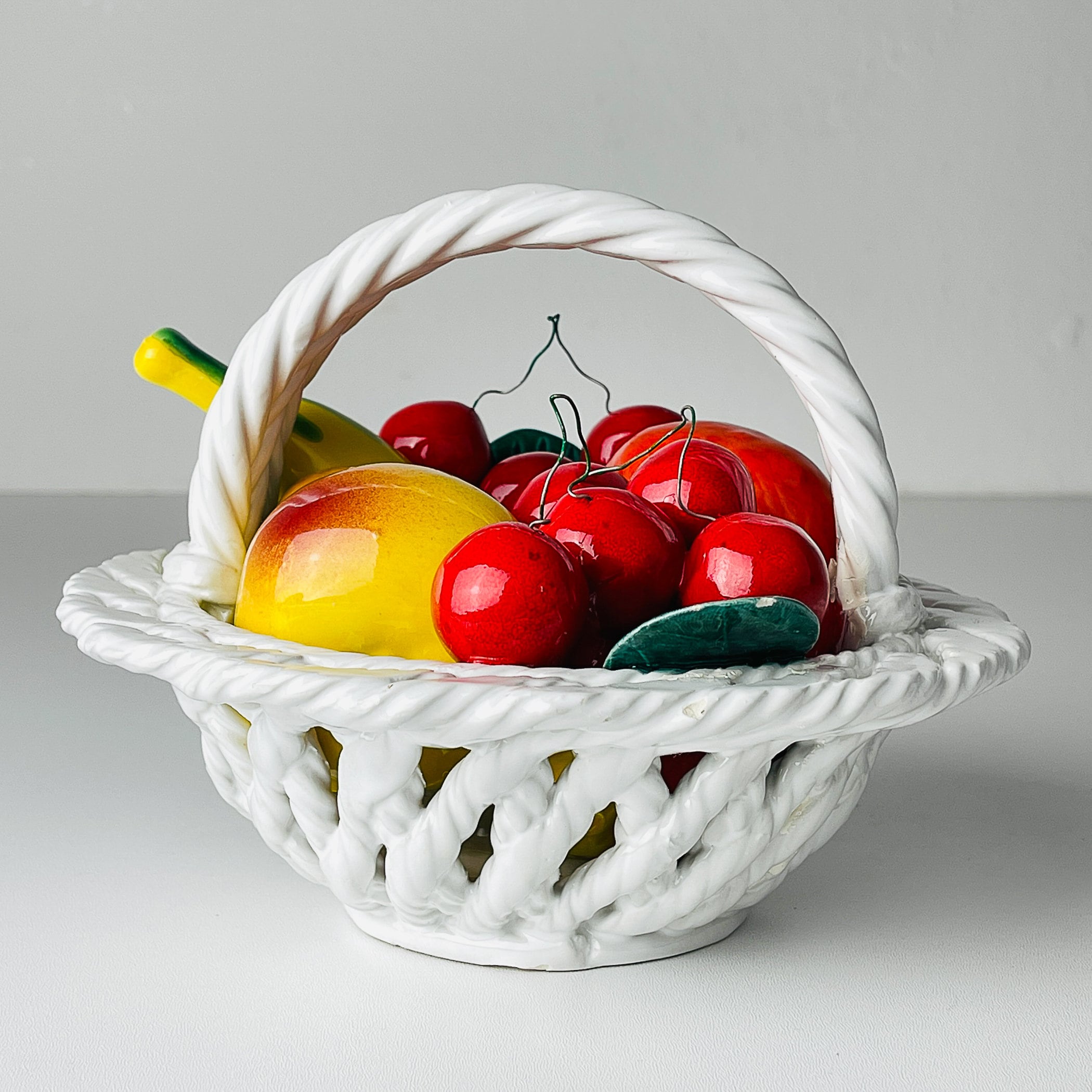 Vintage Italian Ceramic Fruit Basket, Mid 20th Century - Etsy