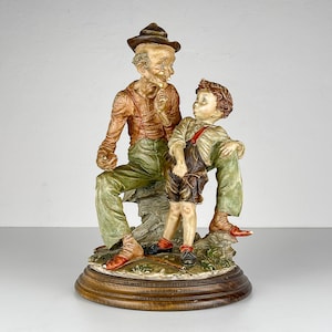 Original ceramic sculpture by Giuseppe Armani for Capodimonte, Italy 1970s, Vintage home decor