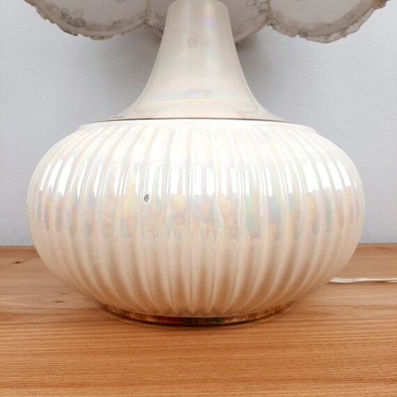 Retro Nacre Table Lamp Jean Marie Italy 1970s Mid-century Light - Etsy