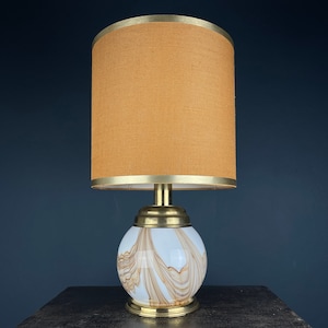 Murano table lamp Italy 1970s mid-century modern italian home decor