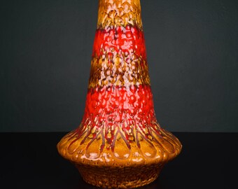 Vintage ceramic vase LAVA by KIL Liboje, Yugoslavia 1960s