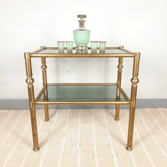 Vintage Coffee Table Italy 70s Retro Decor Mid century Drink
