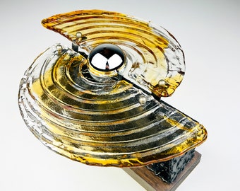 Vintage wall lamp Brutalist, Italy 1970s, Mid-century home decor