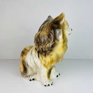 Vintage glazed ceramic sculpture dog Italy 1960s Retro home decor mid-century italian decoration image 6