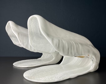 Zestaw lamp stołowych ze szkła Murano w stylu vintage La Murrina: Oyster Design, włoski wystrój z lat 70. XX wieku
