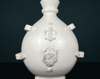 イタリア製　アンティーク陶器花瓶 イタリア製陶器 C.A.L 花瓶 イタリア / 陶器 レトロ - Etsy 日本