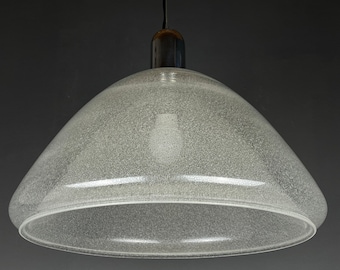Carlo Nason Murano Glass Pendant Lamp: Mazzega Italian Lighting, 1960s
