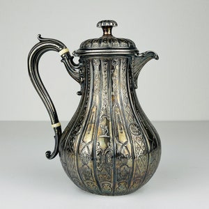 Antique silver plated creamer by Elkington & Co, England, 1880s, Vintage home decor