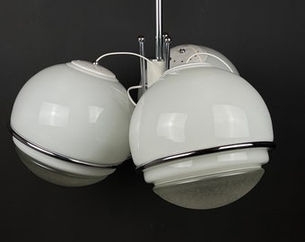 Gino Sarfatti large globe chandelier Italy 1960s