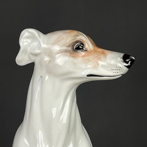 Large ceramic sculpture of Dog from Bassano, Italy 1980s, Vintage decor, Italian pottery