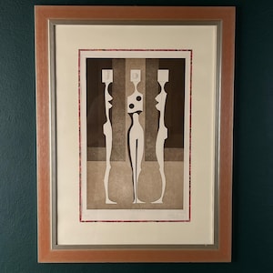 Limited edition lithograph 10/50 by Luciano Sebeglia, Italy, 1976, Vintage home decor