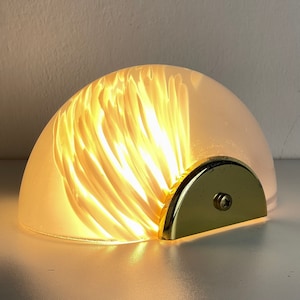 Vintage pink murano wall lamp Italy 1970s MCM murano sconce