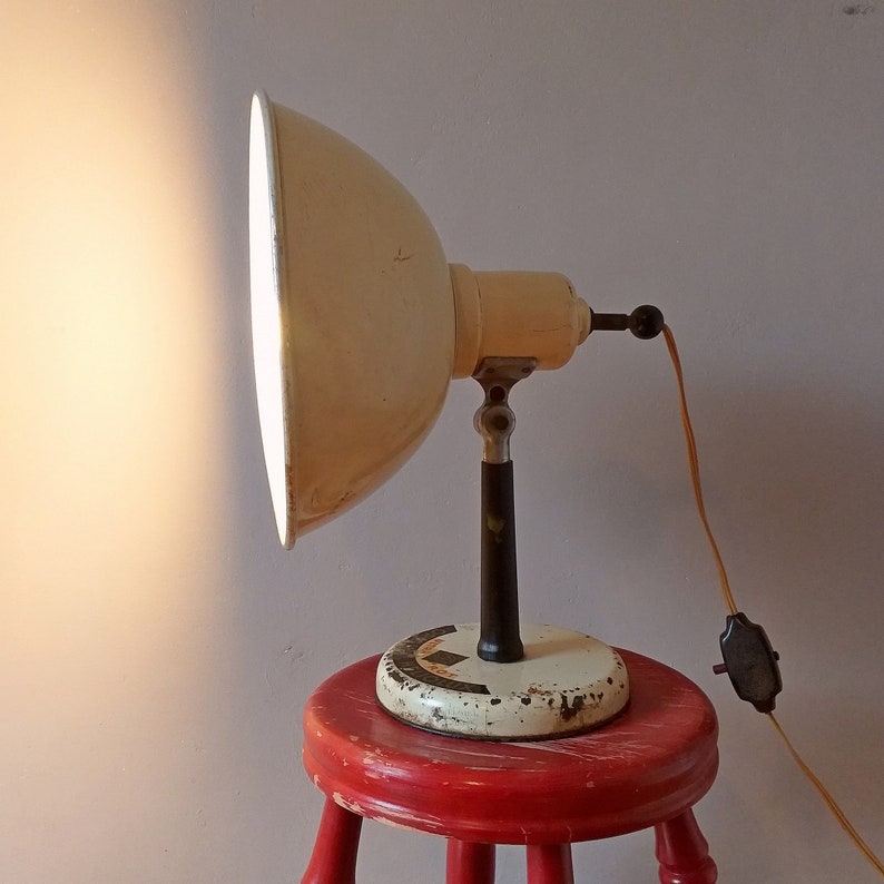 Vintage Medical Table Lamp 1960s Retro Desk Lamp Industrial Style Loft Heliolux Austria image 1