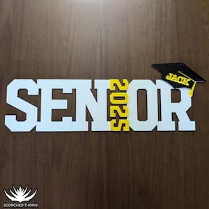 Senior 2025 Signature Sign, Custom Senior Graduation Party Decor, Party Sign, Grad Party, Class of 2025