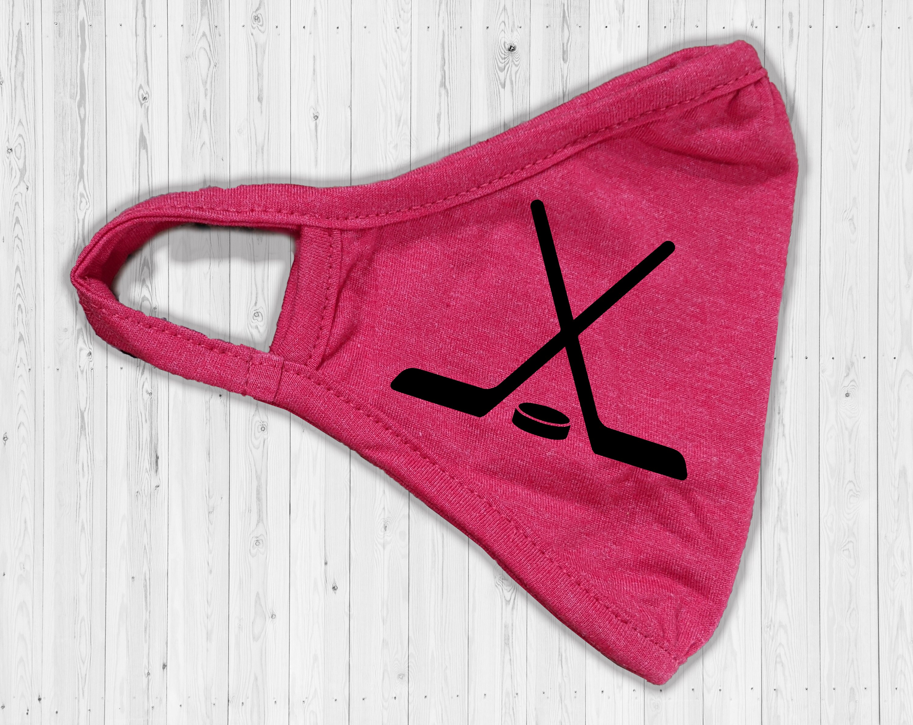 Hockey Face Mask Crossed Sticks Face Covering Hockey Puck Etsy Canada