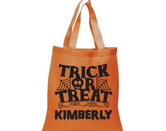 Trick or Treat Personalized Trick or Treat Tote Bag