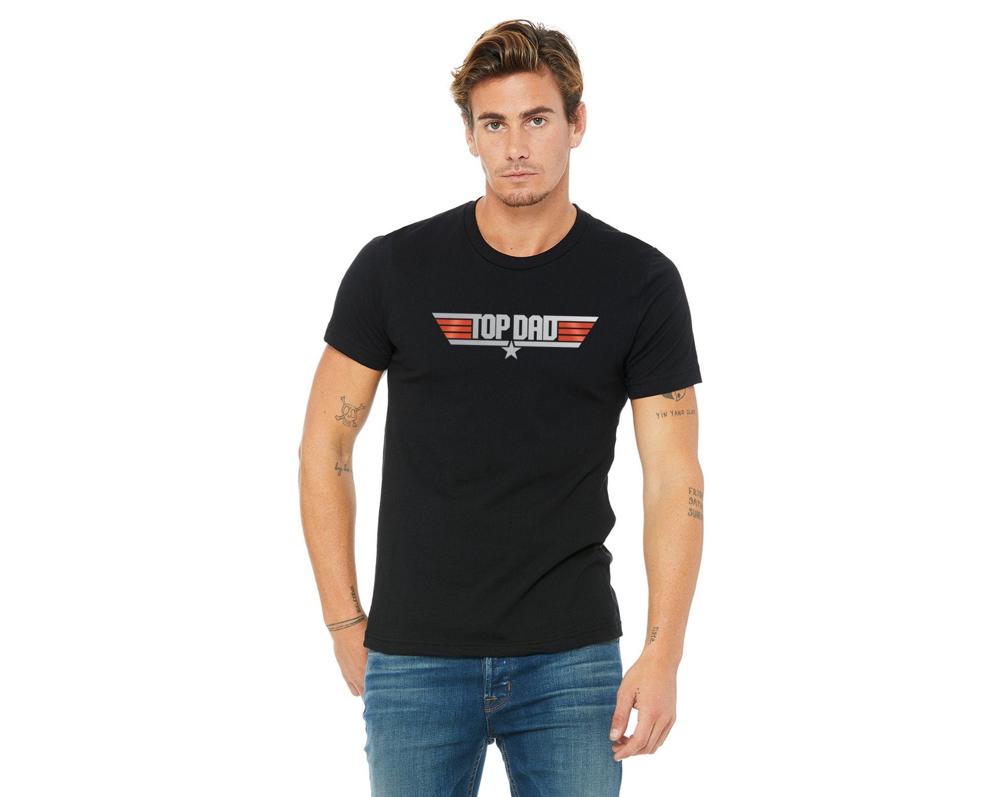 Top Dad Tshirt Top Gun Tshirt Dad Shirt Father's Etsy
