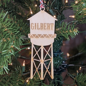Gilbert Water Tower Ornament, AZ State Ornament, Arizona Souvenirs, Gilbert, AZ, Gilbert Gifts, Phoenix Souvenirs, Arizona Gifts