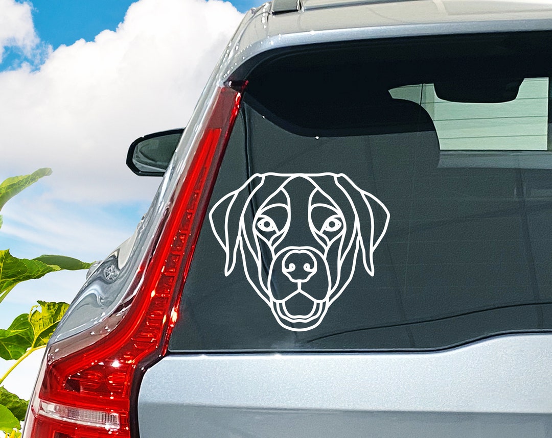 Labrador Decal Labrador Car Decal Dog Decal Dog Car Decal Etsy