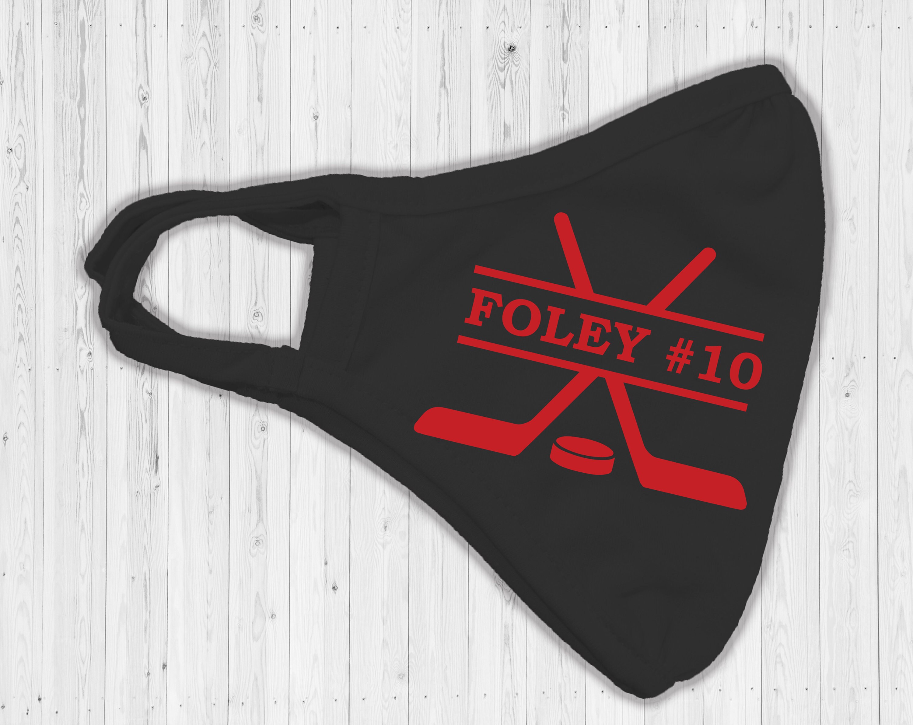 Hockey Face Mask Crossed Sticks Face Covering Hockey Puck Etsy Canada