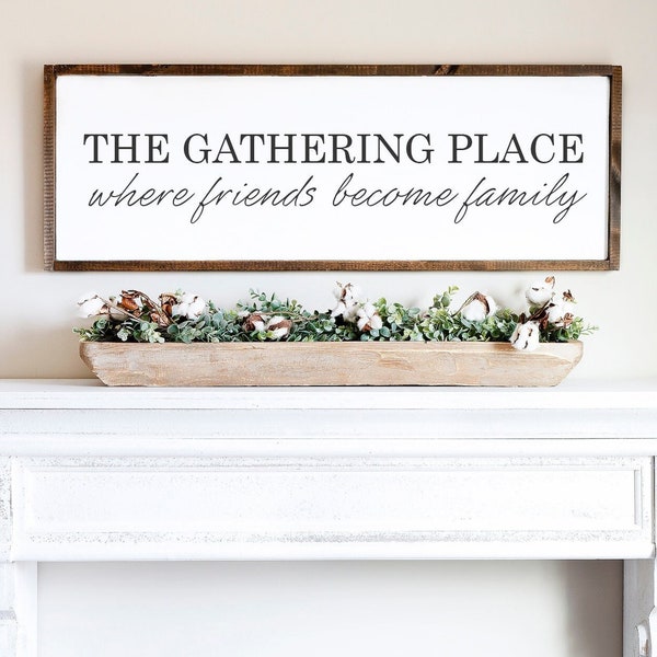 The Gathering Place SVG | Living Room Sign Svg | Family Room Svg | Dining Room Svg | Farmhouse Sign Svg | Wood Sign Svg | Family Sign Svg