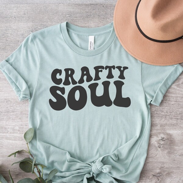 Crafty Soul SVG | Craft Room Svg | Retro Svg | Boho Svg | Wavy Letters Svg | Love To Craft Svg | Craft Sign Svg | Crafty Mama Svg | Png