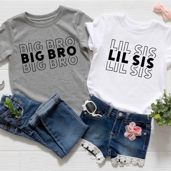 Big Brother SVG | Big Bro Svg | Little Sister Svg | Lil Sis Svg | Brother Sister Svg | Sibling Svg | Brother Sister Shirts | Sibling Shirts