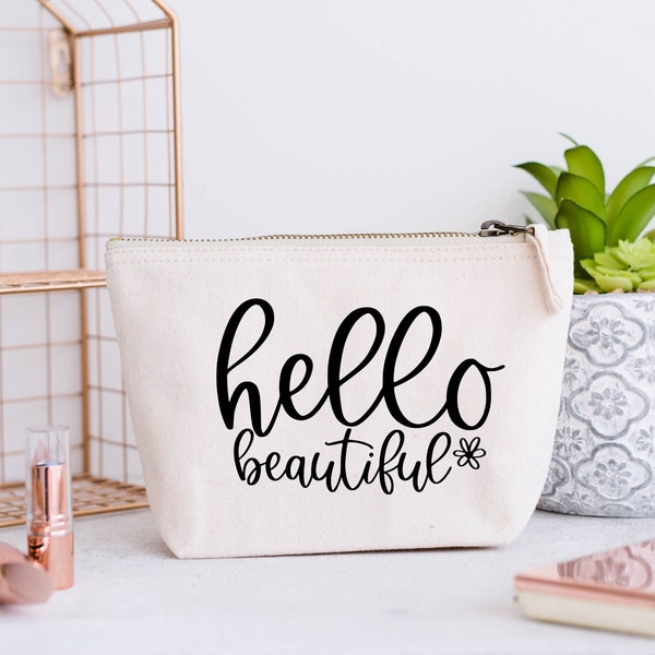 Hello Beautiful SVG | Hello Gorgeous Svg | Makeup Bag SVG | Makeup Svg | Cosmetic Bag Svg | Canvas Bag Svg | Tote Bag Svg | Mug Svg