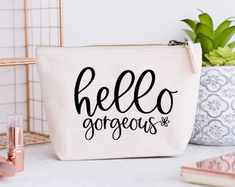 Hello Gorgeous SVG | Hello Beautiful SVg | Makeup Bag SVG | Makeup Svg | Cosmetic Bag Svg | Canvas Bag Svg | Tote Bag Svg | Mug Svg