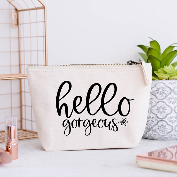 Hello Gorgeous SVG | Hello Beautiful SVg | Makeup Bag SVG | Makeup Svg | Cosmetic Bag Svg | Canvas Bag Svg | Tote Bag Svg | Mug Svg