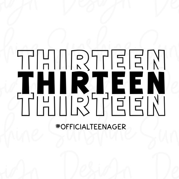 Official Teenager Svg - Etsy