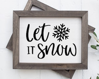 Let It Snow SVG | Snow Svg | Snowflake Svg | Winter Svg | Holiday Svg | Christmas Svg | Svg For Cricut | Cricut Cutting File | Svg Download