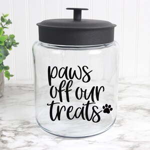 funny dog treat jar