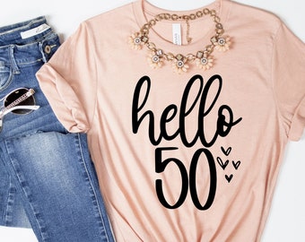 Download Hello 50 Svg Etsy