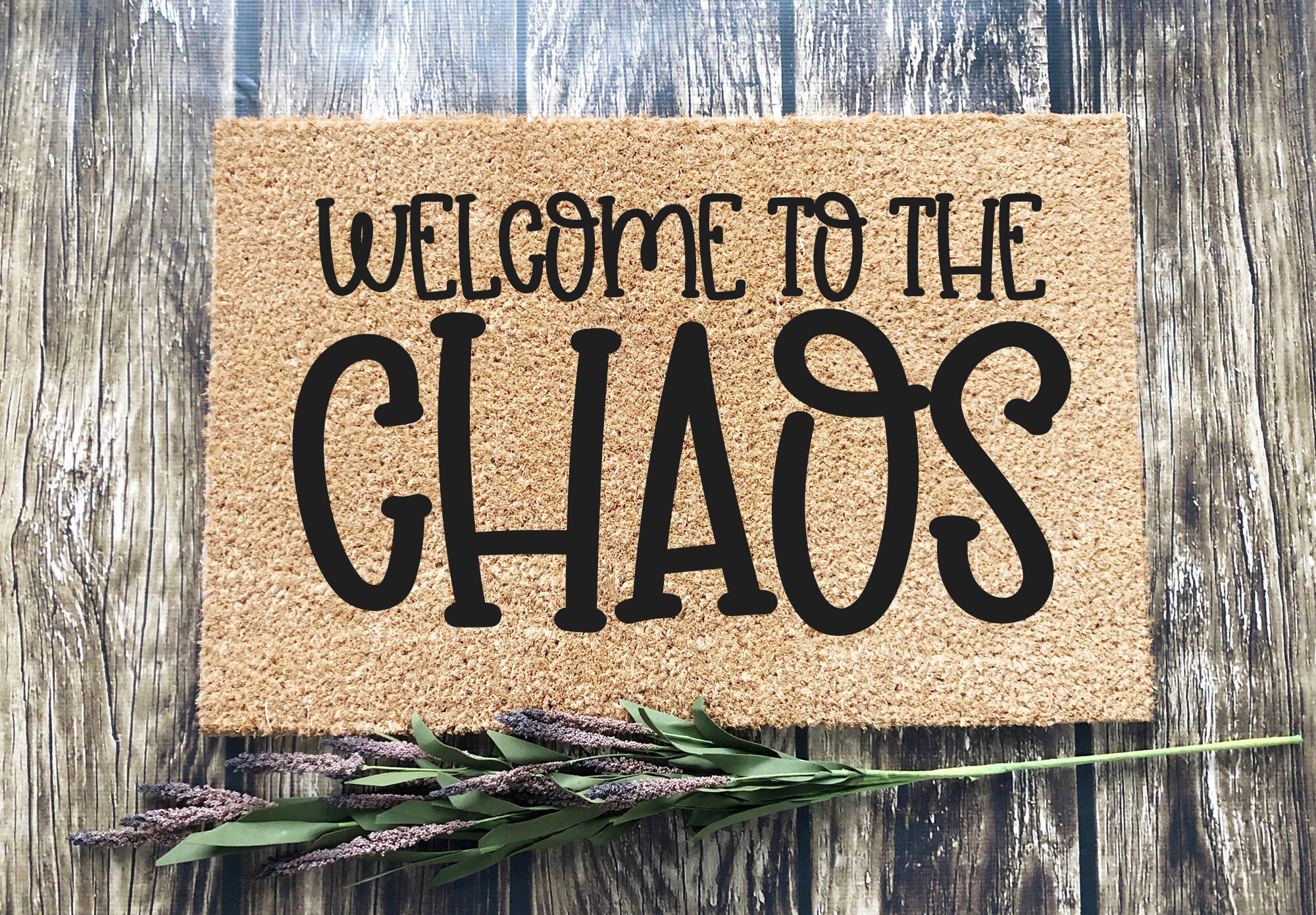 Download Funny Doormat SVG Funny Door Mat Svg Welcome To The Chaos | Etsy