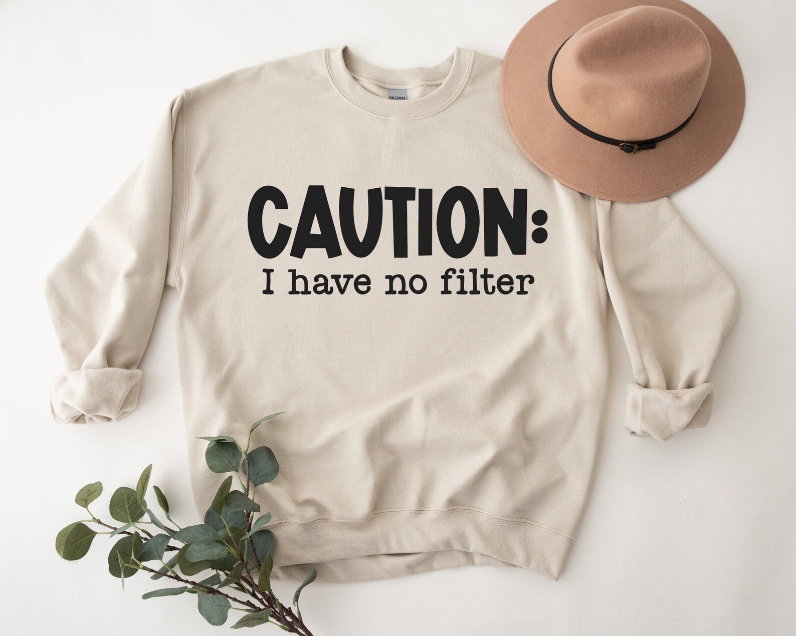 Caution I Have No Filter SVG Funny Quotes Svg Sarcastic | Etsy