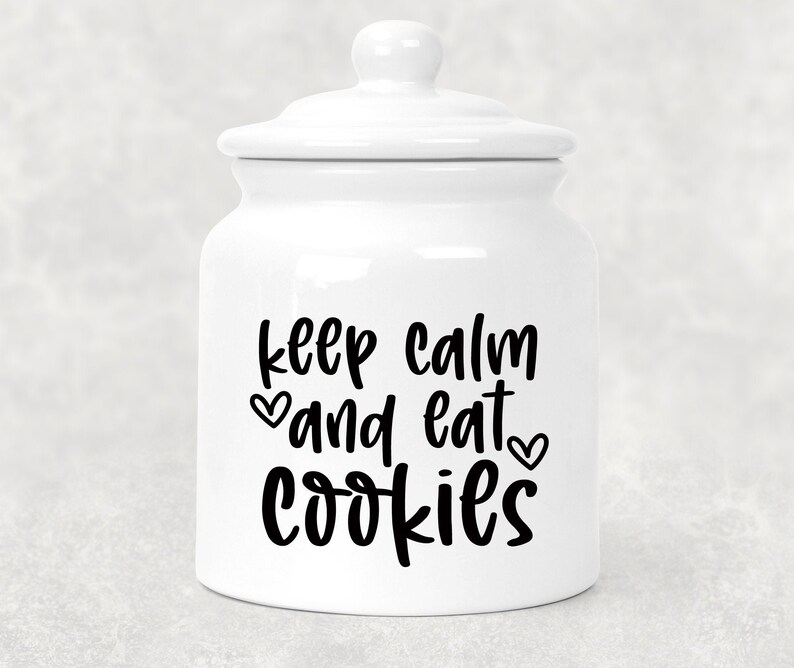Download Cookie Jar SVG Funny Cookie Jar Svg Keep Calm And Eat | Etsy