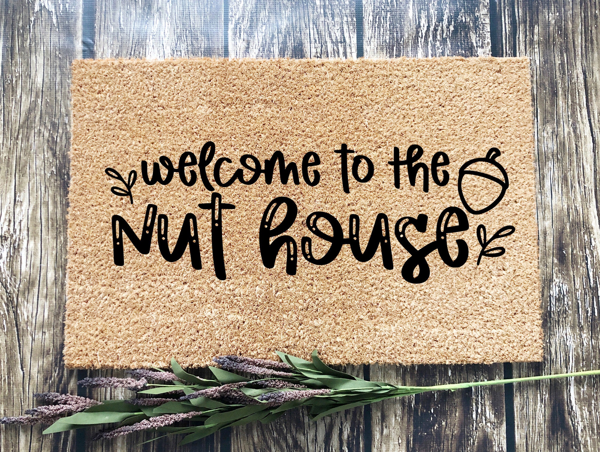 To The Nut House SVG Nuthouse Svg Funny Door Mat Etsy