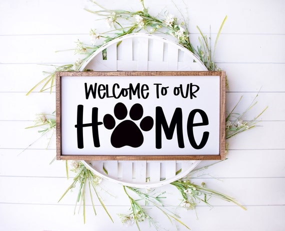 Free Free Svg File Welcome With Paw Print 128 SVG PNG EPS DXF File