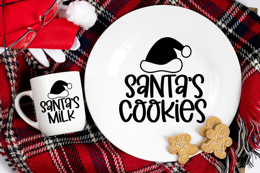 Milk and Cookies for Santa SVG Santa Svg Santa's Cookies SVG Santa's