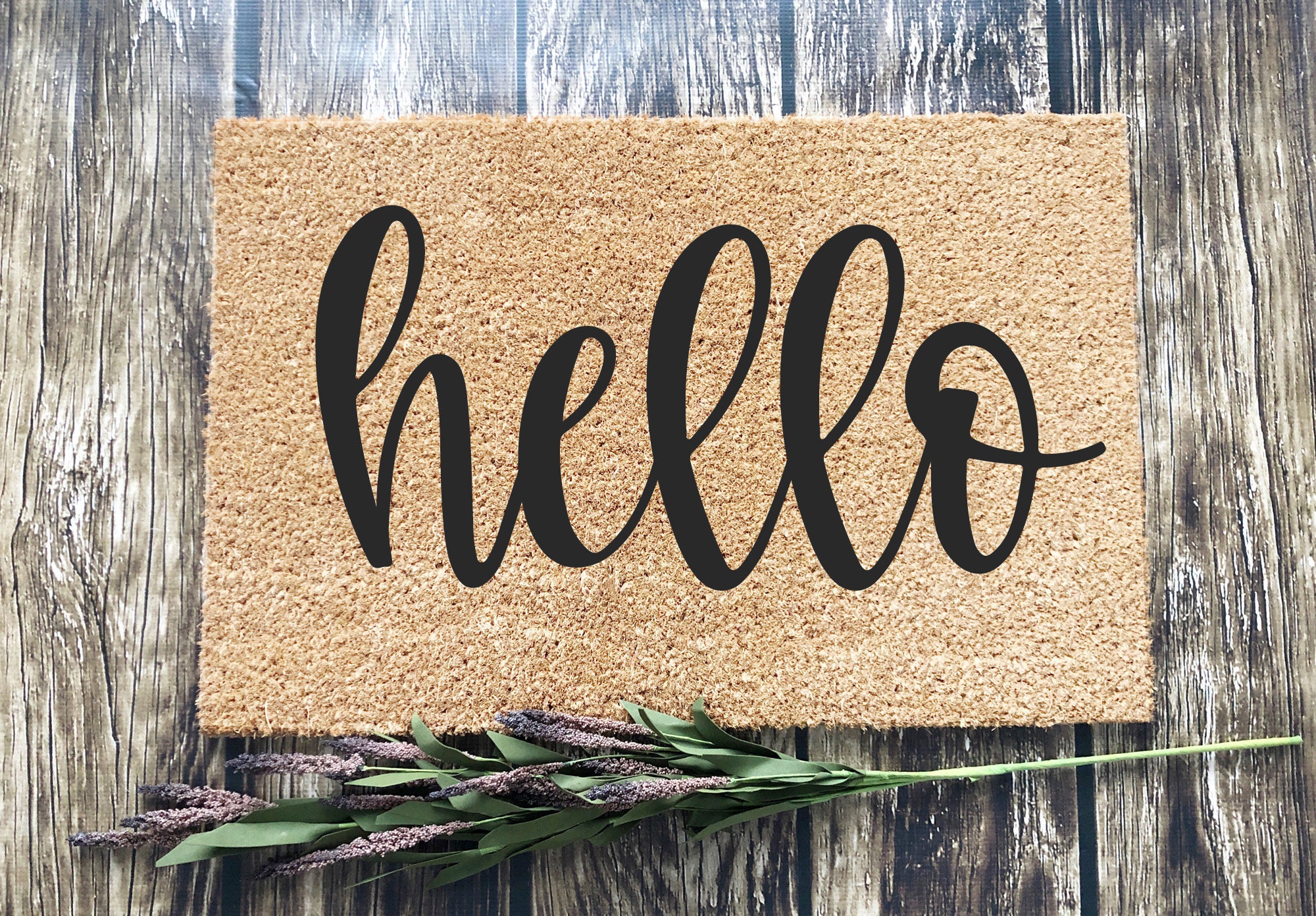 Hello Doormat SVG Hello Svg Hello Door Mat Svg Etsy