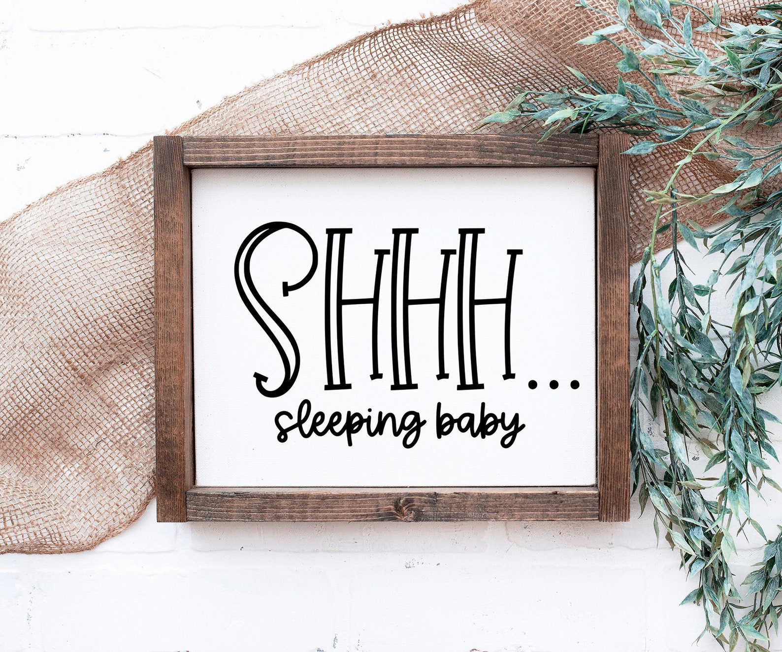 Printable Shhh Baby Sleeping