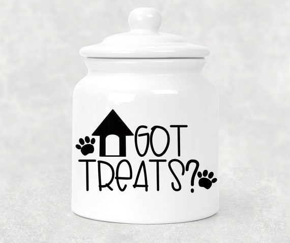 funny dog treat jar