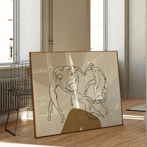 Henri Matisse Print, Printable Wall Art, Dance Exhibition Poster, Horizontal Wall Art, Landscape Print, Modern Gallery Wall, Digital Print